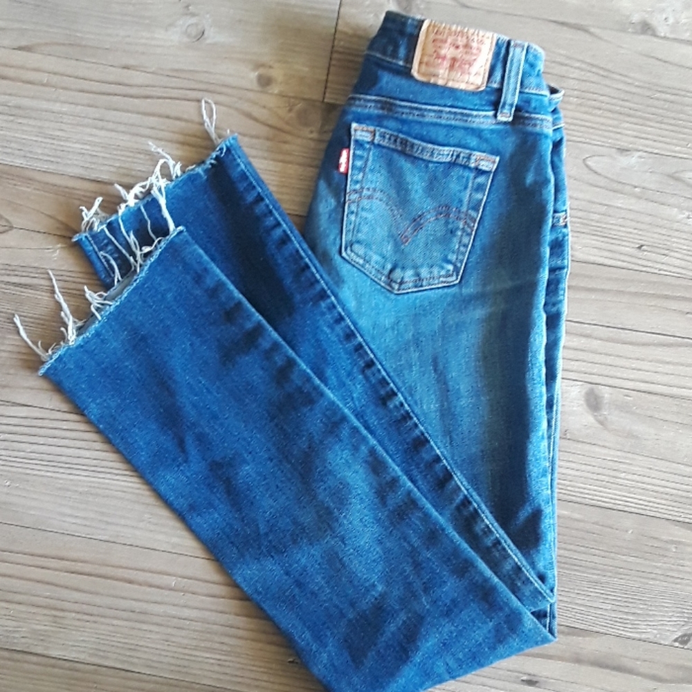 LEVI'S 523 raw hem jeans